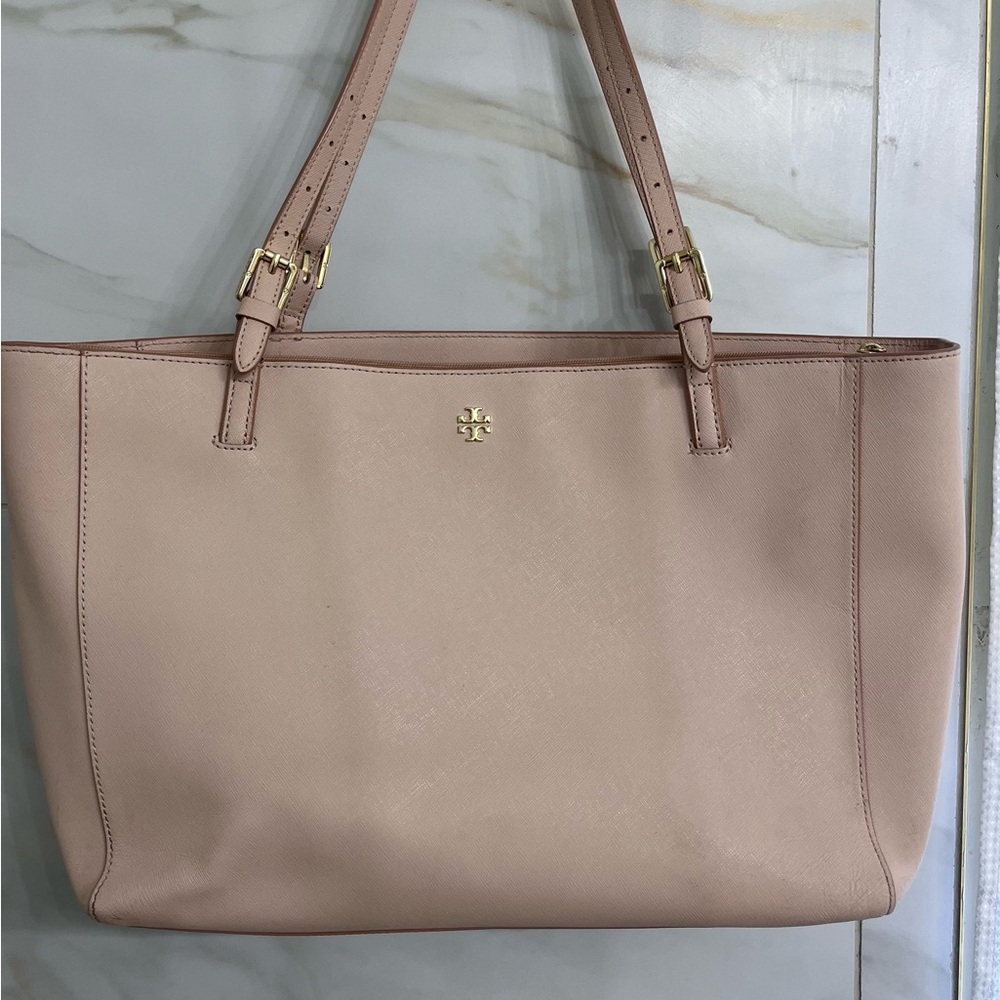 Tory Burch Pink Tote Bag with Adjustable Straps
